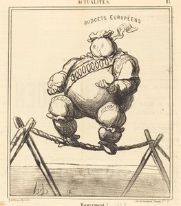 Gently! by Honoré Daumier