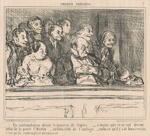 In Contemplation Before the Opera Ship by Honoré Daumier