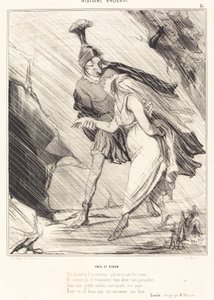 Aeneas and Dido by Honoré Daumier
