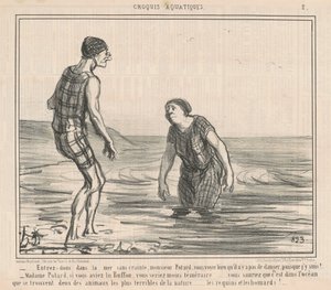 Enter the Sea Without Fear... by Honoré Daumier