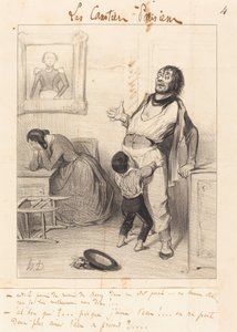 Is it allowed to return... in such a state... by Honoré Daumier
