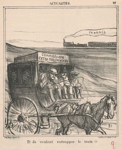 And They Want to Catch the Train!!! by Honoré Daumier