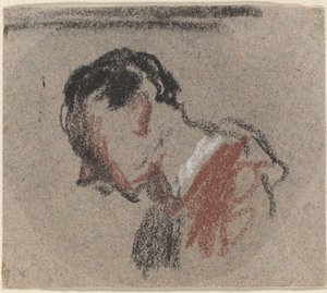 Head of a Man by Honoré Daumier