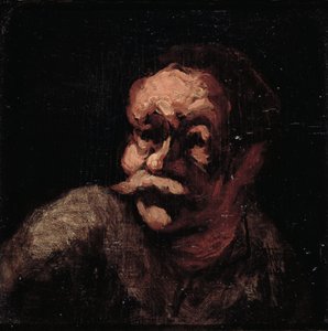 Head of a Man by Honoré Daumier