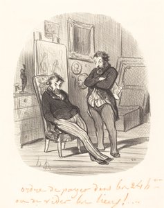 The Inconvenience of Sending a Bad Painting... by Honoré Daumier