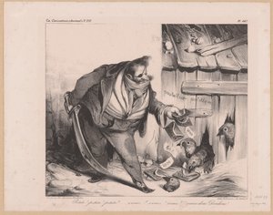 Caricature of King Louis Philippe I of France as a Bandit