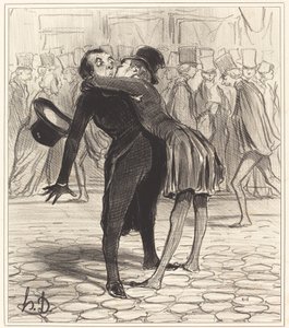 The College Friend by Honoré Daumier