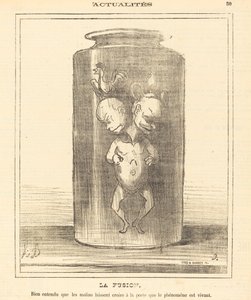 The Fusion by Honoré Daumier