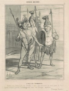 The Eve of Thermopylae by Honoré Daumier