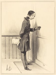 The Beggar at Home by Honoré Daumier