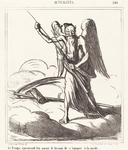 Time Also Feels the Need to Equip Itself in Fashion by Honoré Daumier
