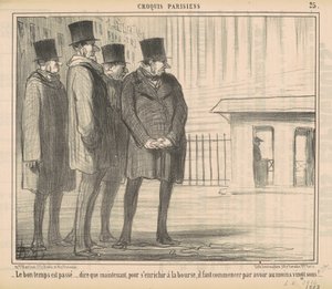 The Good Times Are Over by Honoré Daumier