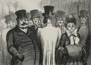 The Boulevard des Italiens by Honoré Daumier
