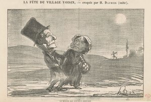 The Return is Often Difficult by Honoré Daumier