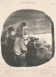 The Show is a Good Thing for the People of Paris by Honoré Daumier