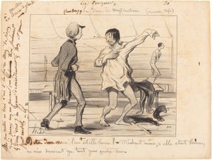 Baths at Twenty Centimes, New Style by Honoré Daumier