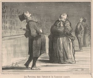 The Parisians Awaiting by Honoré Daumier