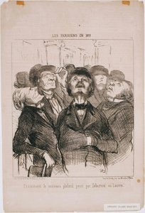 The Parisians in 1852: Examining the New Ceiling...By Delacroix