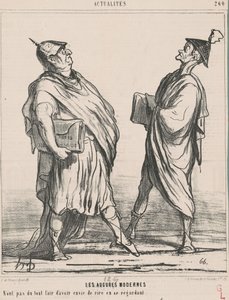 The Modern Augurs... by Honoré Daumier