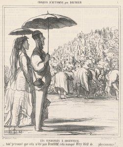 The Harvest in Argenteuil by Honoré Daumier