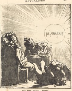 Their Mene, Tekel, Peres by Honoré Daumier
