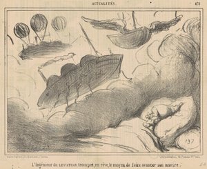 The Engineer of the Leviathan Finding, in a Dream by Honoré Daumier