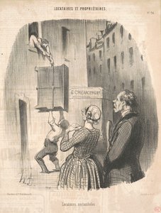 Nocturnal Tenants by Honoré Daumier