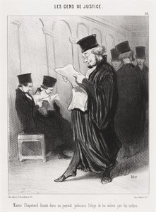 Maitre Chapotard Reading... His Own Praise...