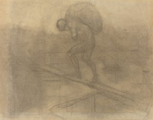 Man Carrying a Sack by Honoré Daumier