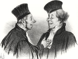 My Dear! You Fainted... Admirably. It Really Made a Lasting Impression!, 1838 by Honoré Daumier