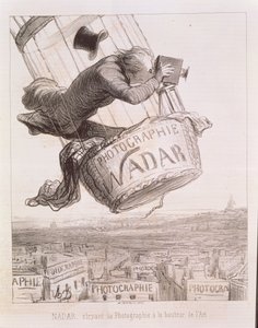 Nadar elevating Photography to the height of Art, published 1862