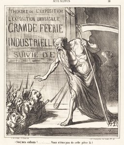 No... You Are Not From This Play! by Honoré Daumier