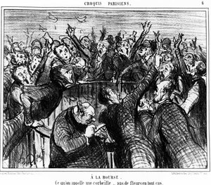 On the purse, What is called a basket, no flowers in any case: series of caricatures on the purse of Honore Daumier. “Charivari”