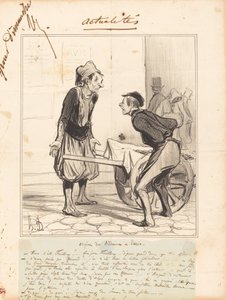 Origin of the Bedouins in Paris by Honoré Daumier