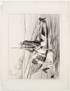 Parisian Boatmen, plate 14: Man Overboard