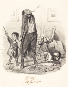 Classical Poet Composing an Eclogue... by Honoré Daumier