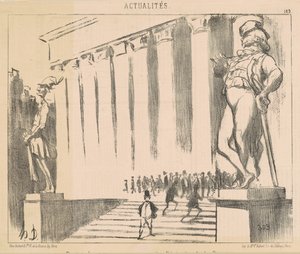 Project of statues to adorn... the Stock Exchange by Honoré Daumier