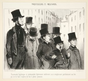 Hygienic Walk by Honoré Daumier