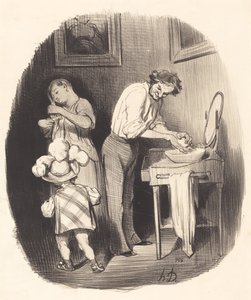 How Nice He Is, Dodore... by Honoré Daumier