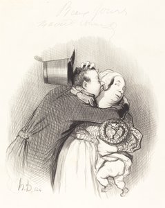 Meeting of the Peasant by Honoré Daumier