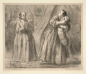 Repetition d by Honoré Daumier