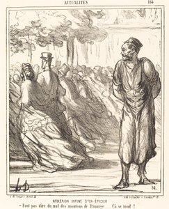 Intimate Reflection of a Grocer by Honoré Daumier