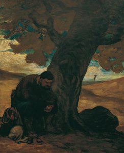 Sancho Panza Resting Under a Tree