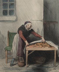 The Chapter of Interpretations, plate 8: Each burn fears cold water by Honoré Daumier