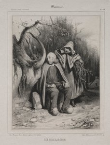 The Invalid by Honoré Daumier