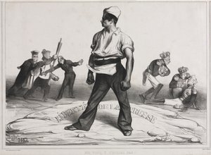 The Monthly Association (plate 20): Do not meddle with it! by Honoré Daumier