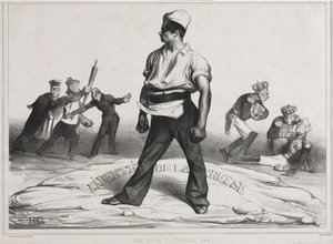 The Monthly Association plate 20: Do not meddle with it! by Honoré Daumier