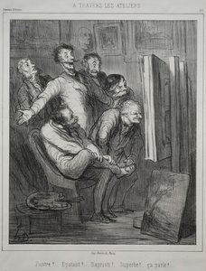 Through the Studios, 1862 by Honoré Daumier