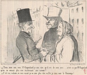 Here, my friend, here is Mr. Chapoulard ... by Honoré Daumier