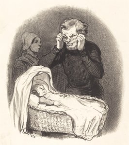 A Happy Father by Honoré Daumier